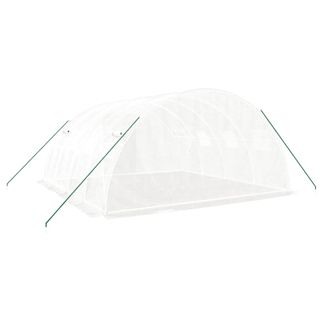 Gewächshaus mit Stahlrahmen Grün 8 m² 4x2x2 m