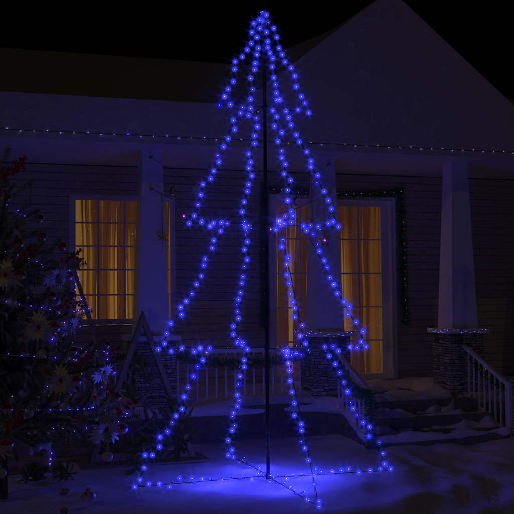 Weihnachtsbaum in Kegelform 160 LEDs Indoor & Outdoor 78x120 cm