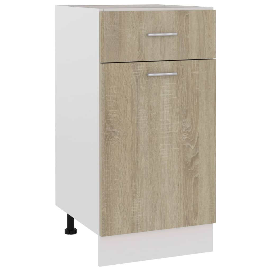 Spülenunterschrank Sonoma-Eiche 80x46x81,5 cm Holzwerkstoff