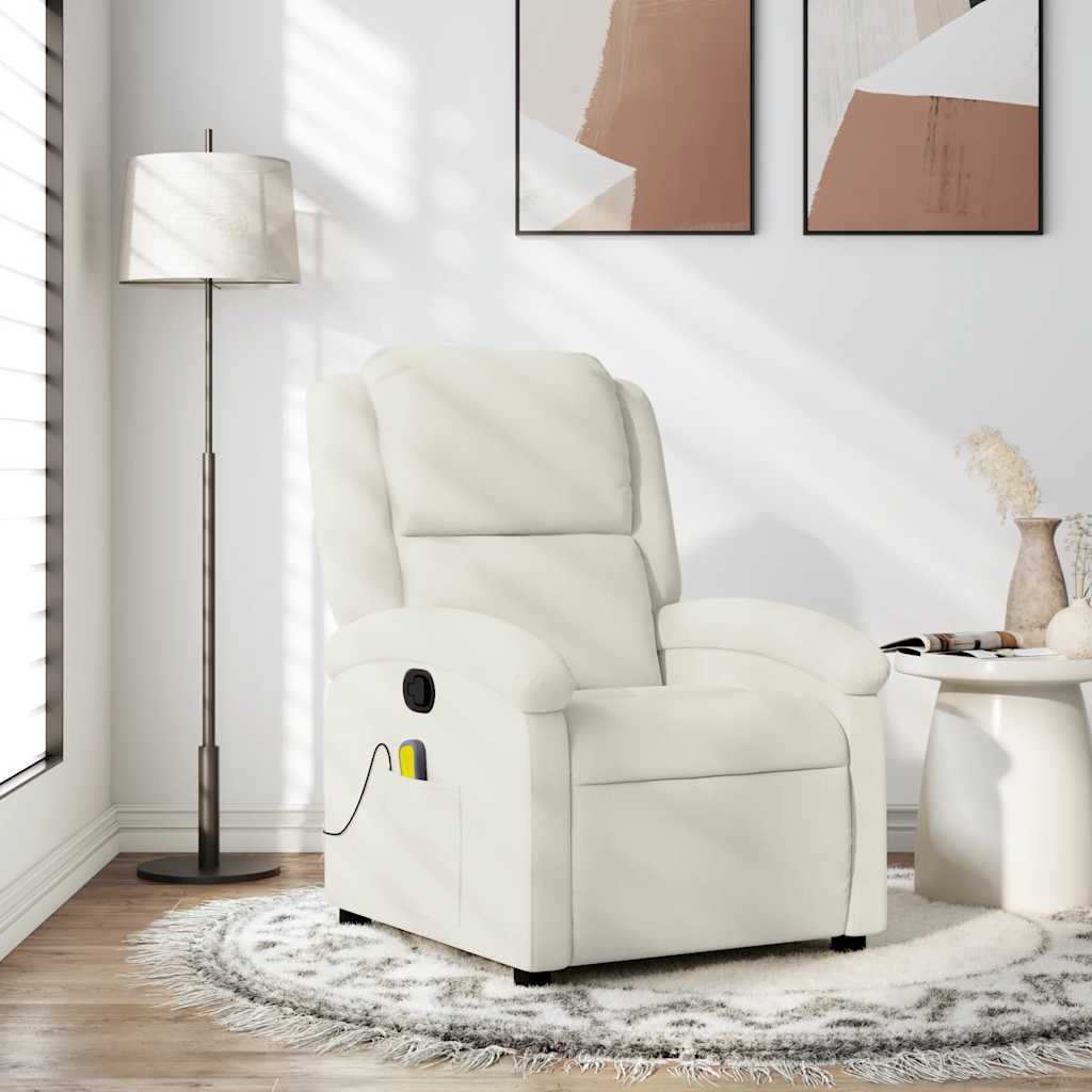 Relaxsessel Elektrisch Hellgrau Samt
