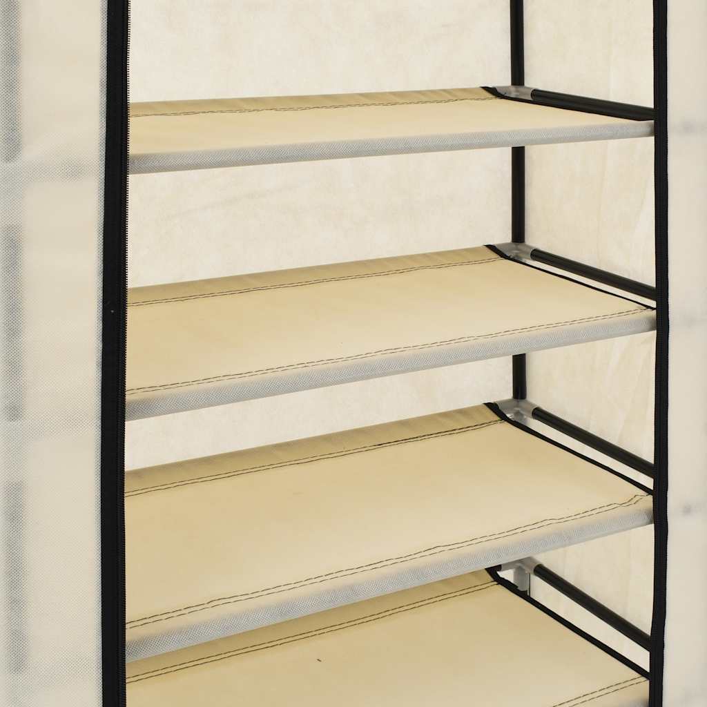 Schuhschrank Schuhregal Schuhablage 5 Schicht 58 x 28 x 106 cm Schwarz