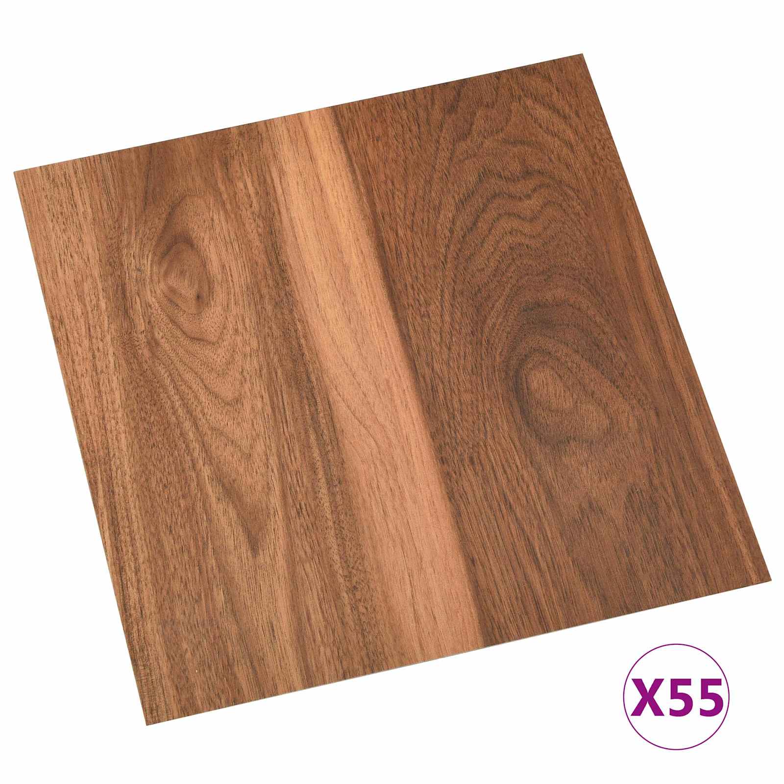 Bodenplanken 55 pcs Schwarz 5,11 m² PVC