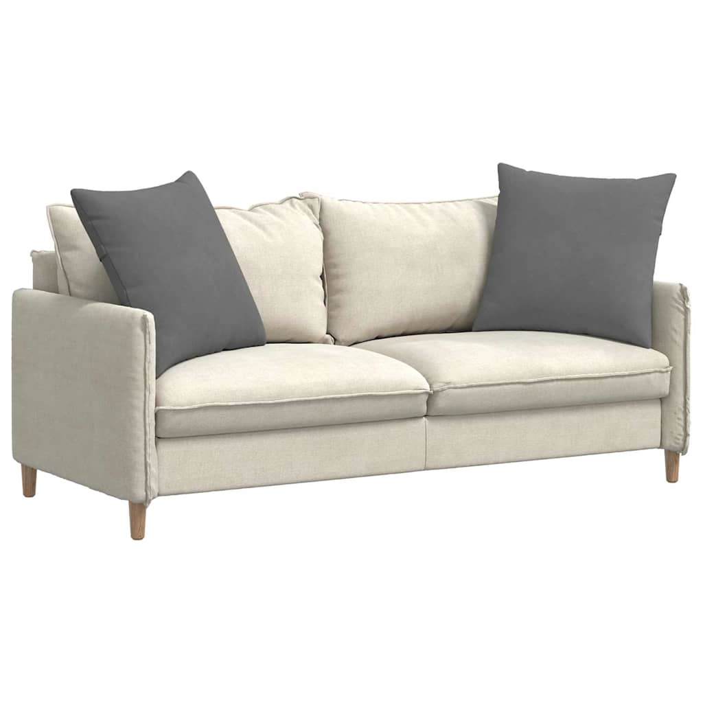 Sofakissen 2 Stück Taupe 50 x 30 cm Stoff