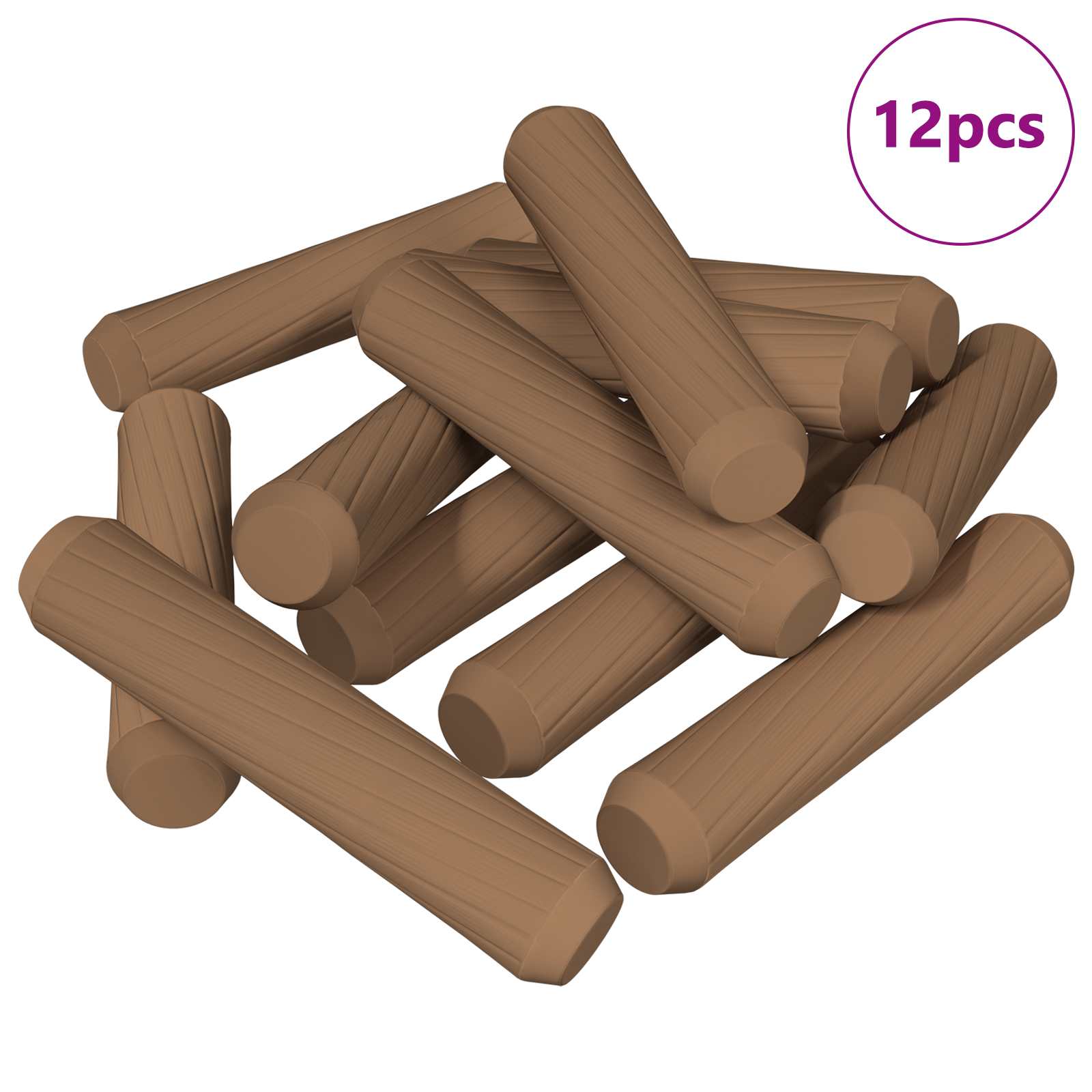 Holzdübel 2 pcs Natur Ø 6 x 40 mm Massivholz