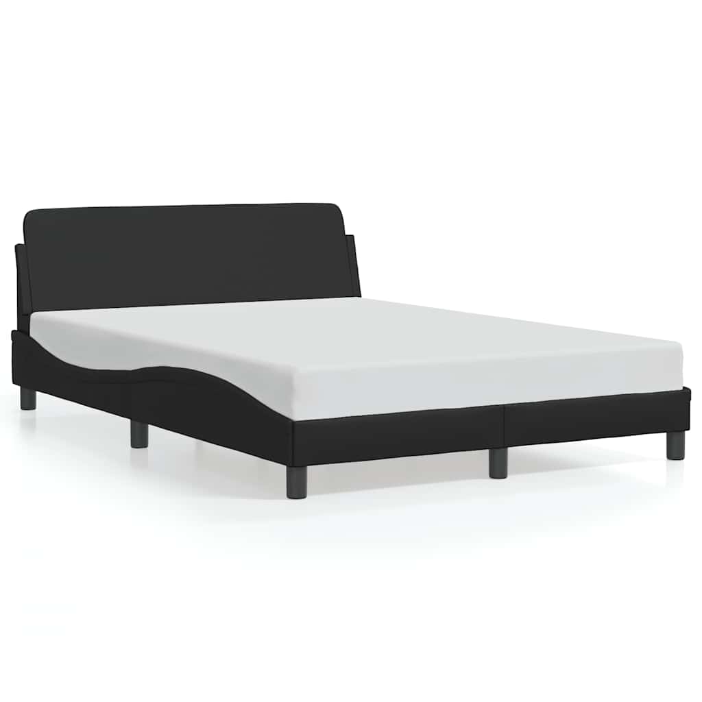Bettgestell "Dover" Schwarz 100x190 cm Kunstleder