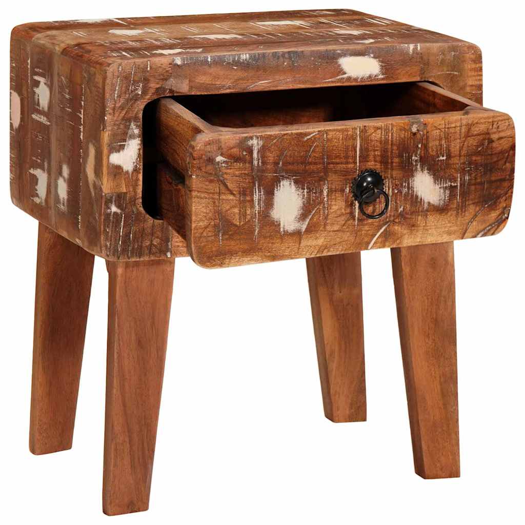 Beistelltisch Braun 40 x 32 x 46 cm Massivholz Mango