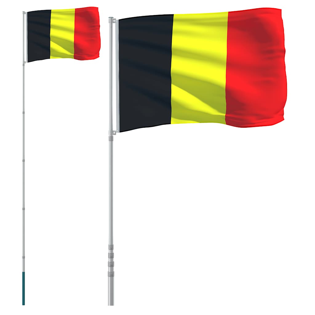 Fahnenmast Teilbar Silbern 6,08 m Aluminium
