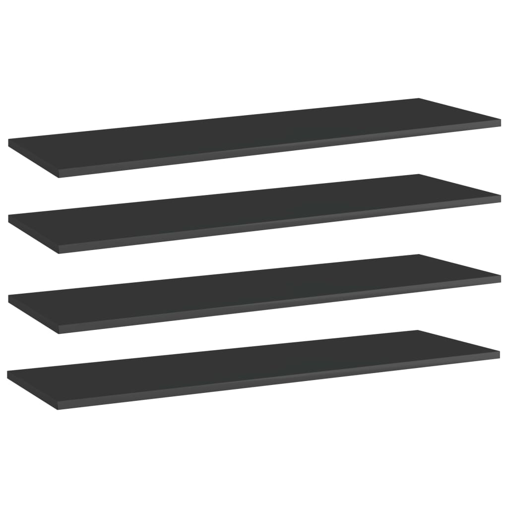 Bücherregal-Bretter 4 Stk. Weiß 40x10x1,5 cm Holzwerkstoff