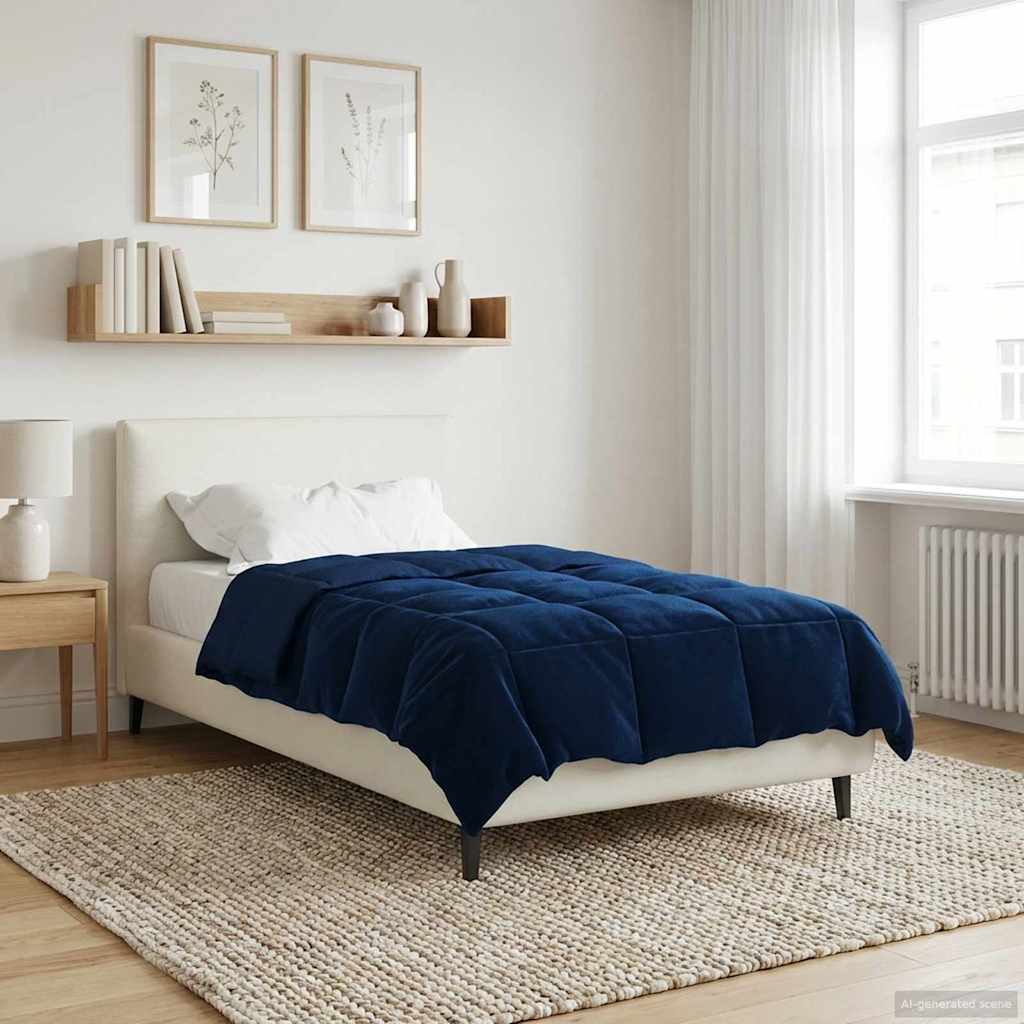 Sommerdecke Gesteppt Anthrazit 135 x 200 cm Mikrofaser