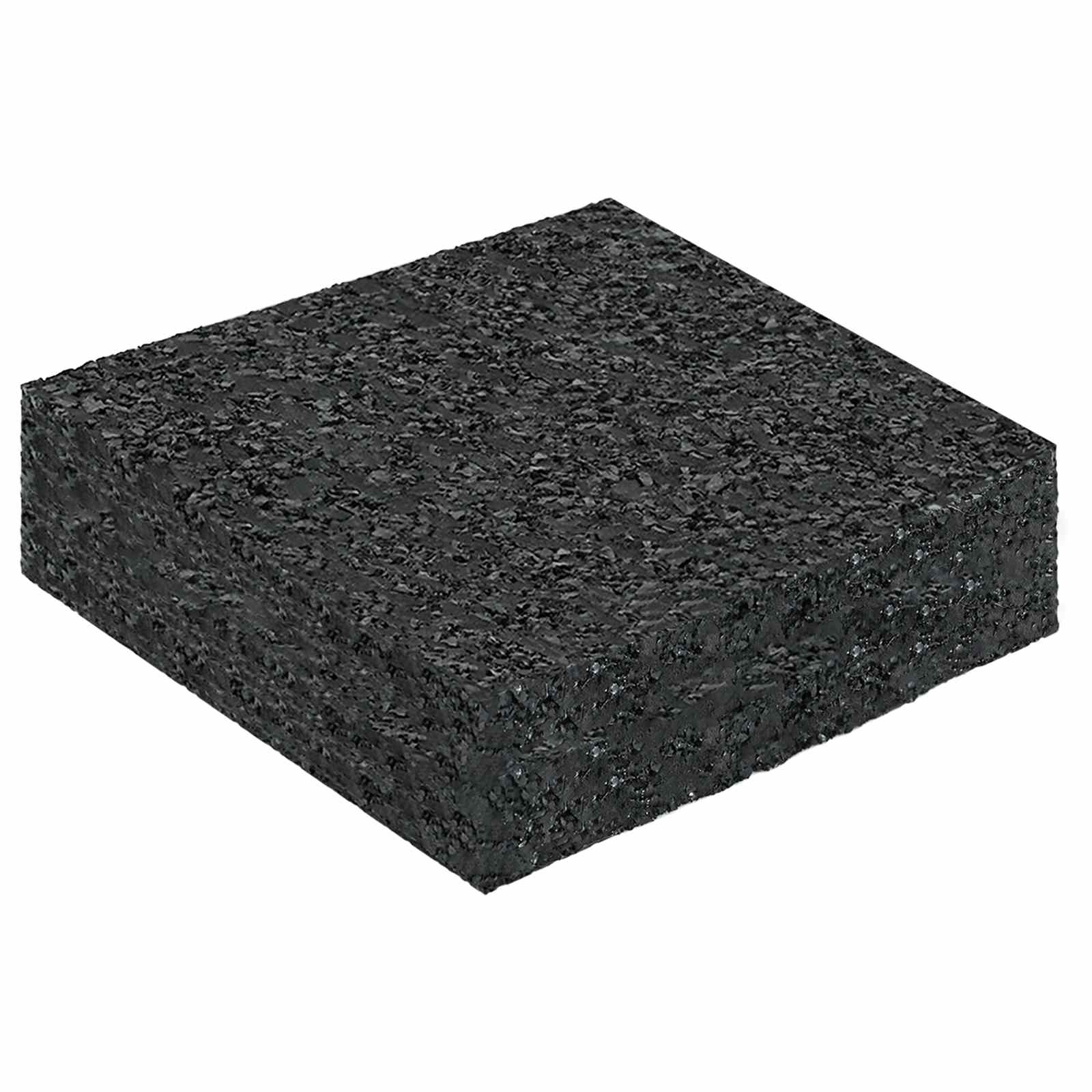 Gummigranulat-Patiopad Schwarz 6 x 9 x 0,3 cm Gummi