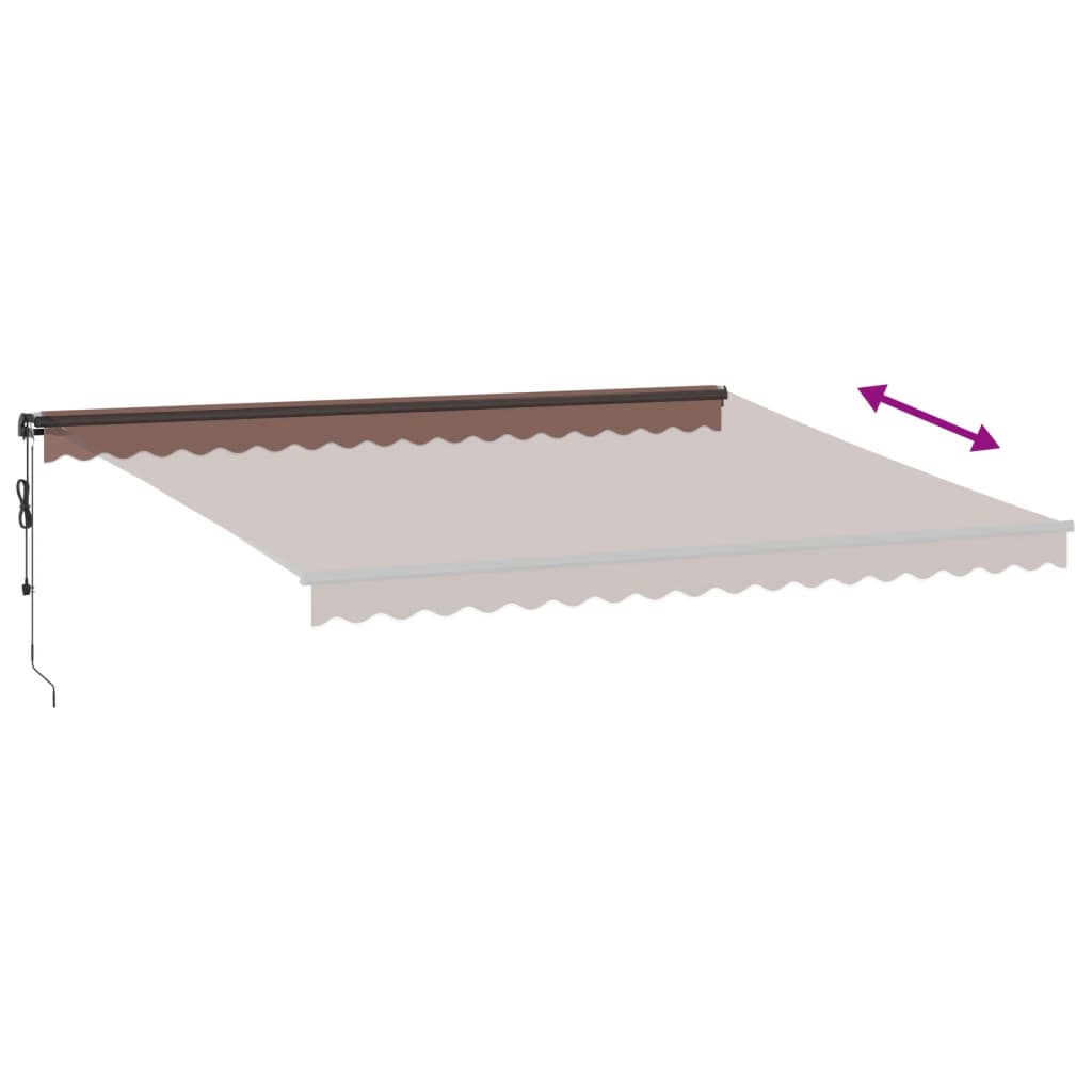 Markise Automatisch Einziehbar 350x250 cm Creme