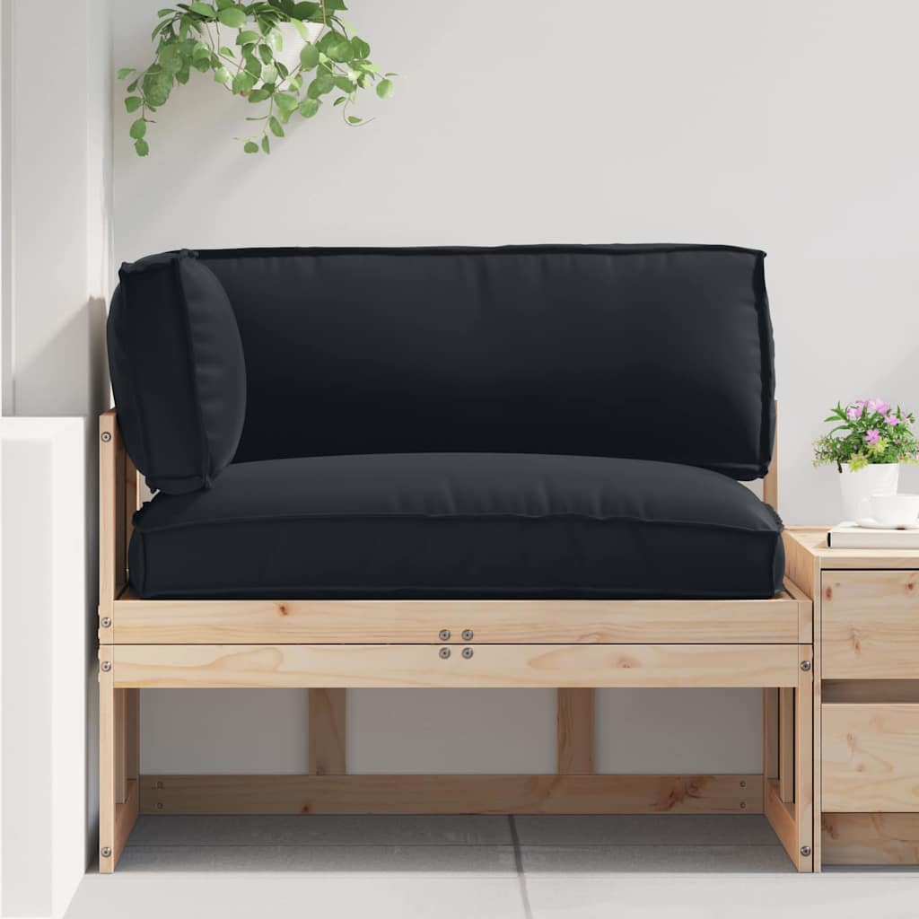 Palettenkissenset 3 pcs Anthrazit Oxford-Stoff
