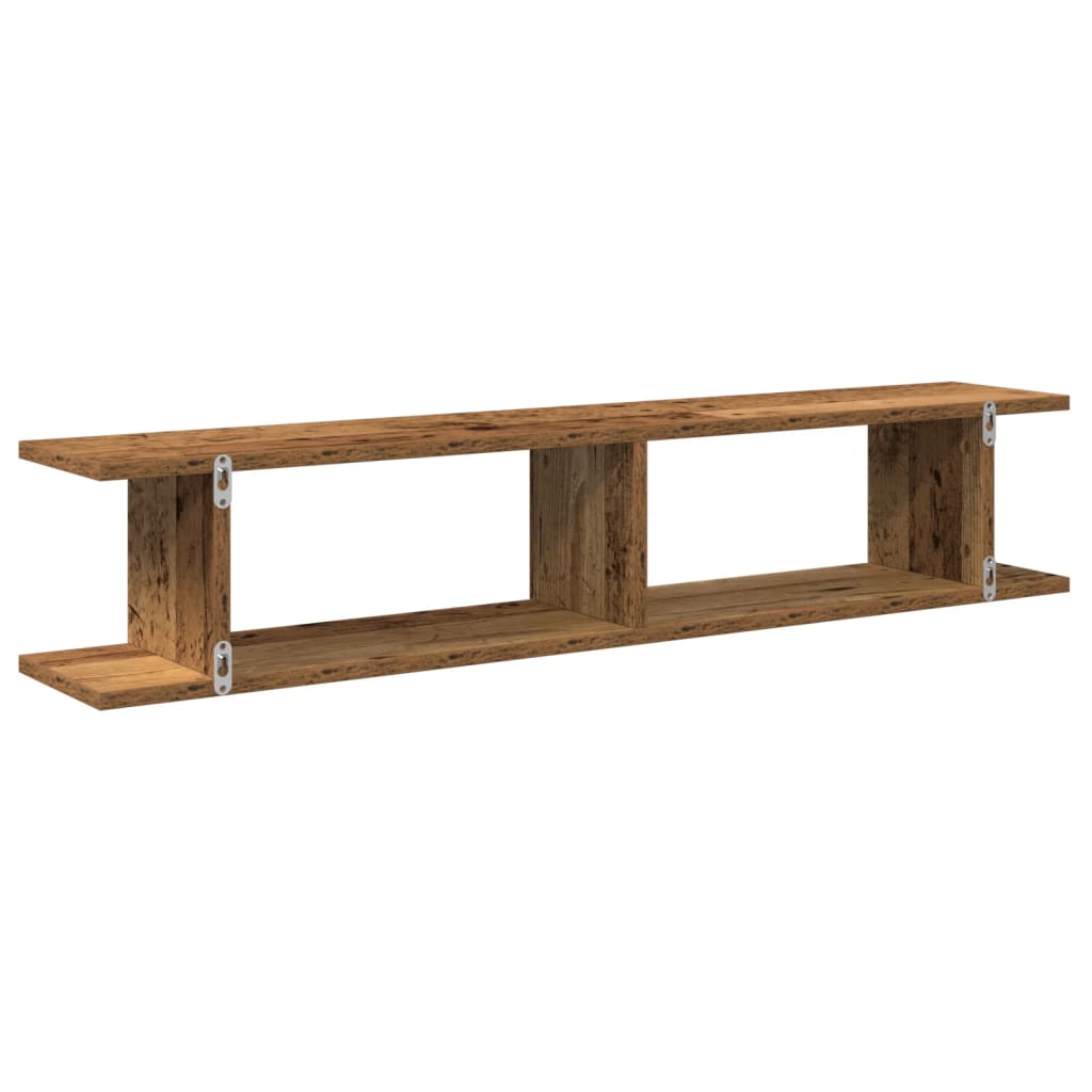 Wandregale 2 Stk. Weiß 75x18x20 cm Holzwerkstoff