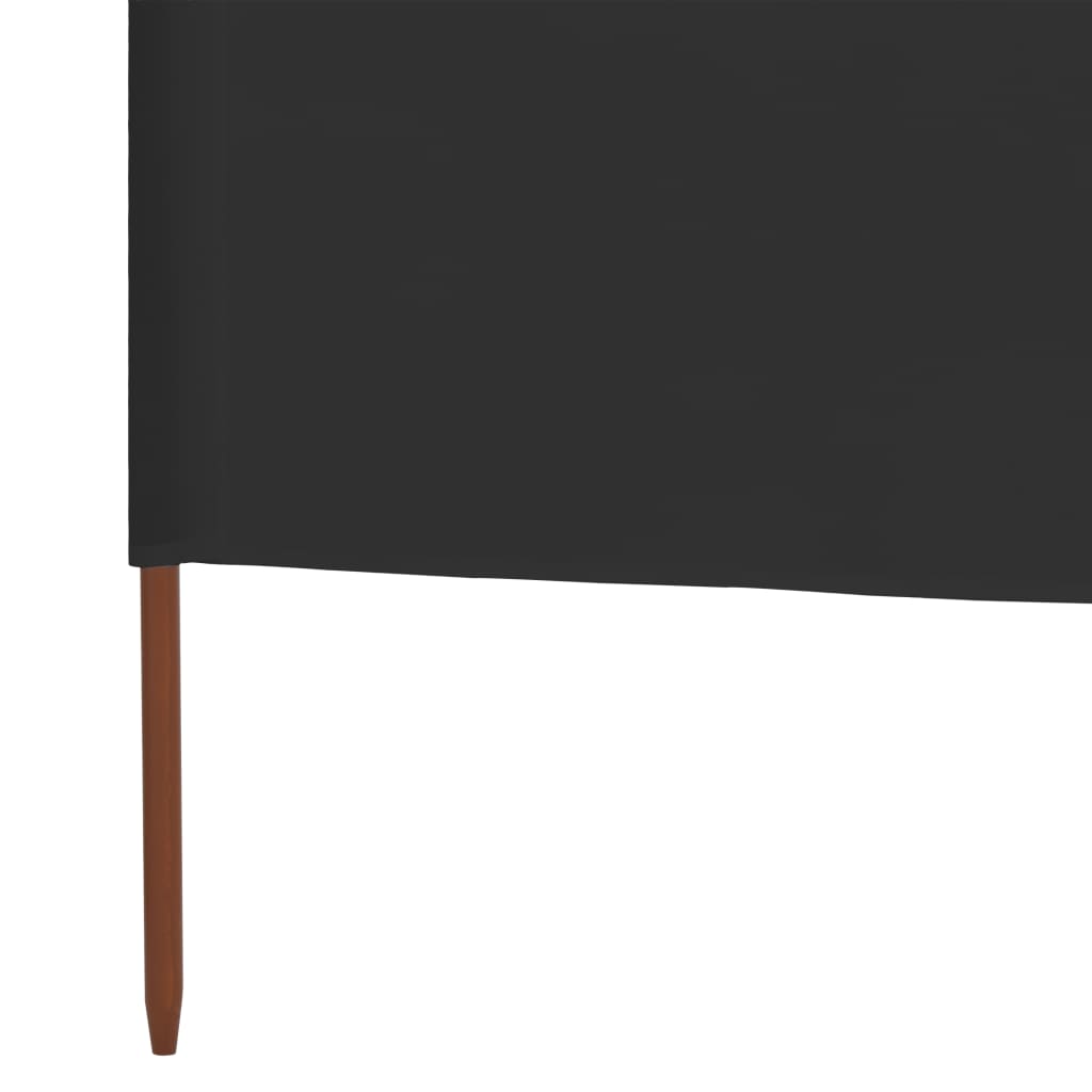 3-teiliges Windschutzgewebe 400 x 120 cm Weiß