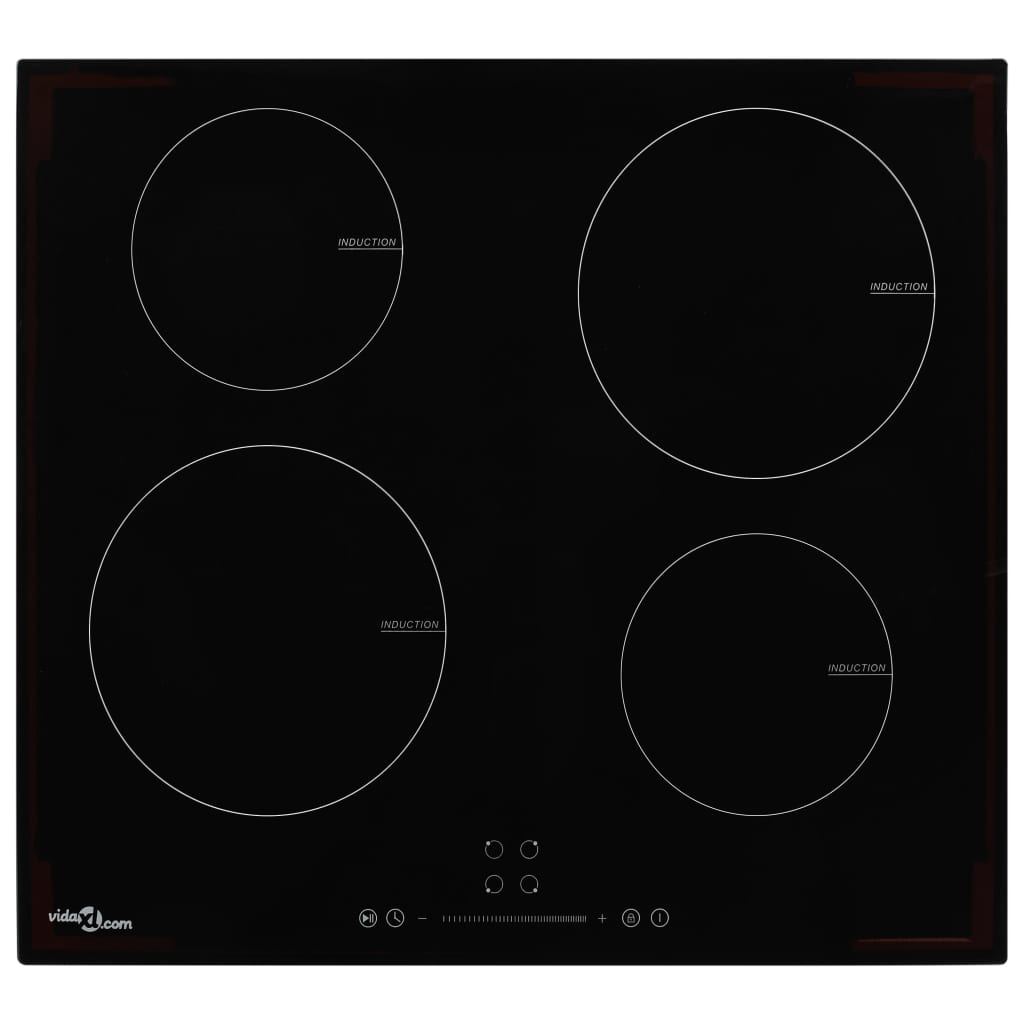 Induktionskochfeld mit 2 Platten Touch Control Glas 3500 W