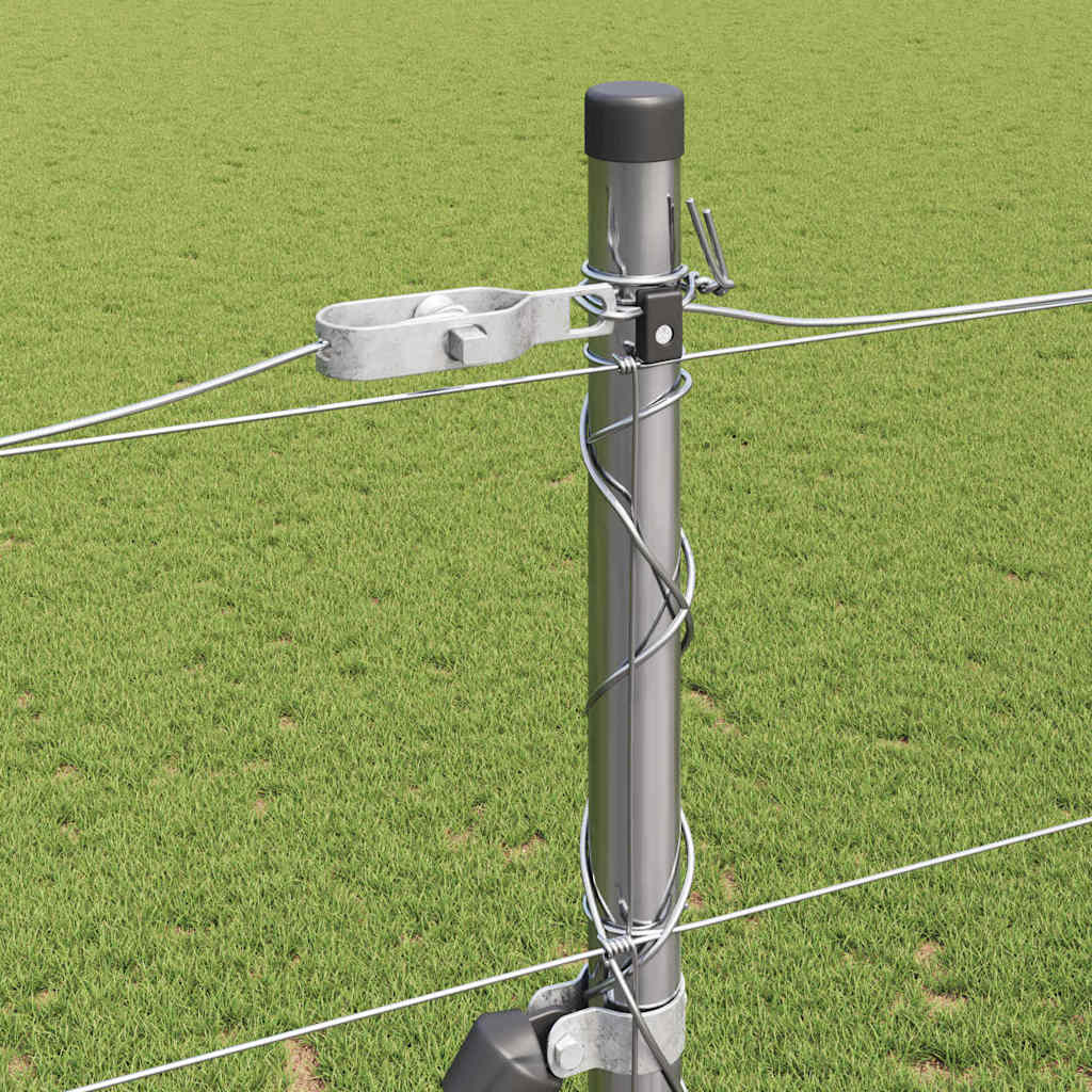 Ground Fix Geschweißter Drahtzaun 25 x 0,8 m Silber Netz