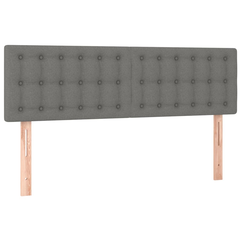Kopfteil Hellgrau 80x5x118/128 cm Stoff