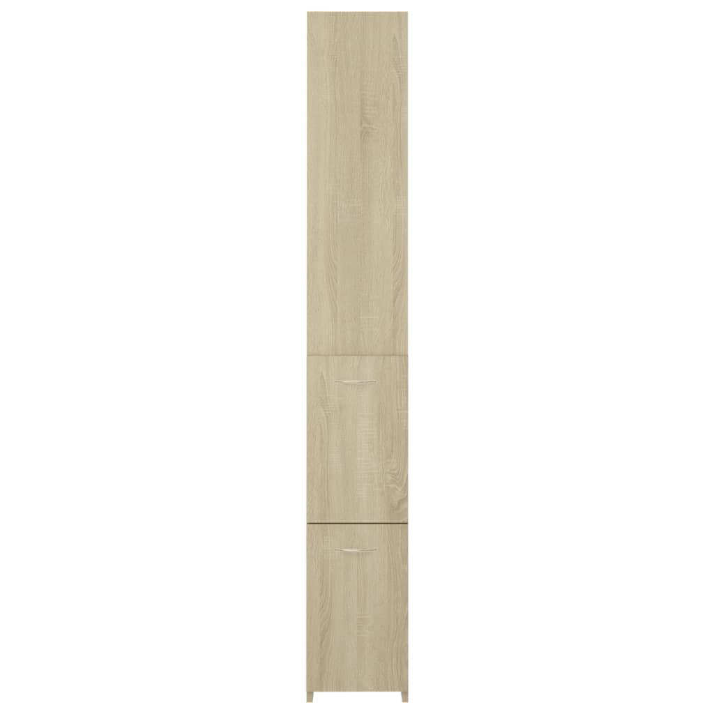 Badschrank Weiß 25x26,5x170 cm Holzwerkstoff