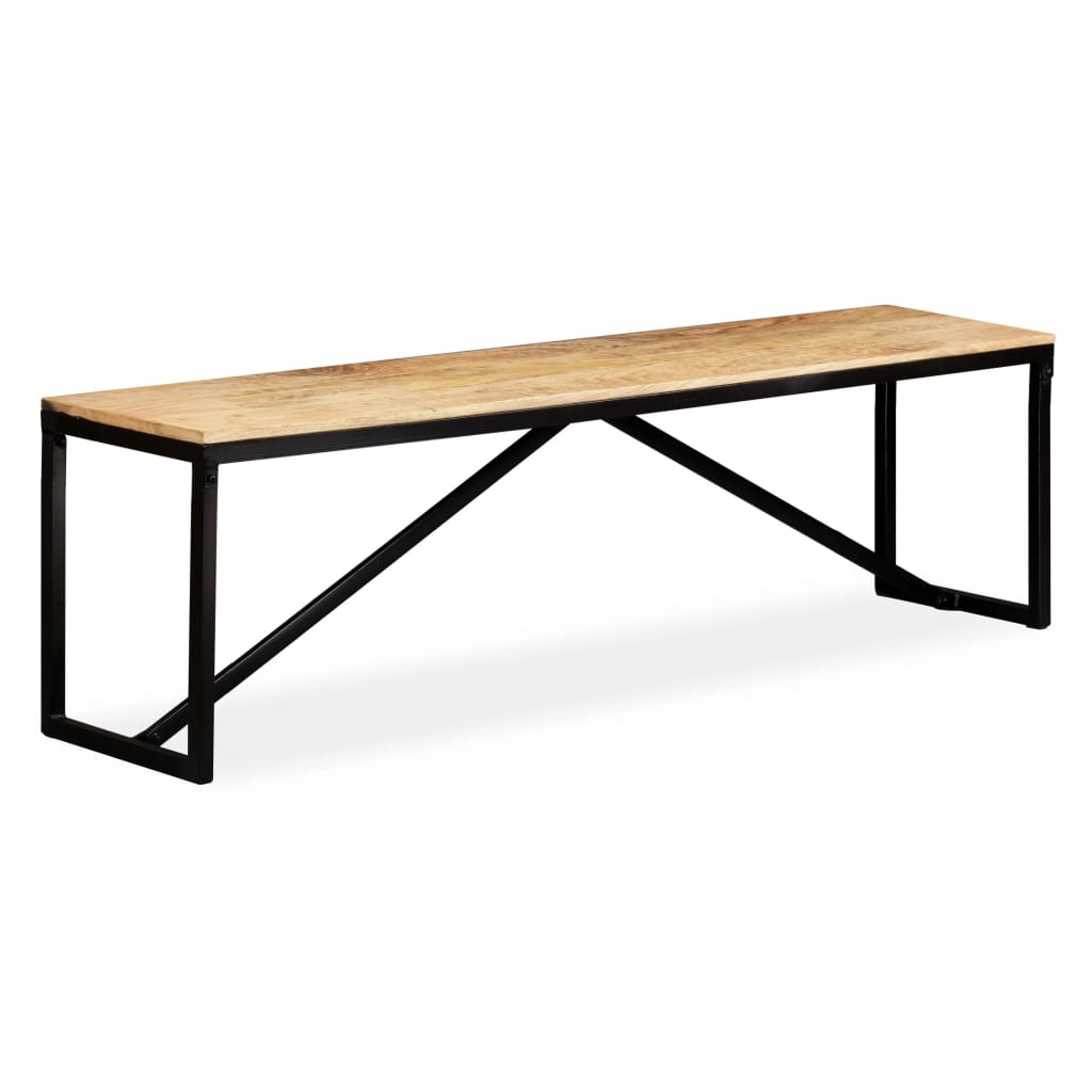 Sitzbank Massivholz 110x35x45 cm