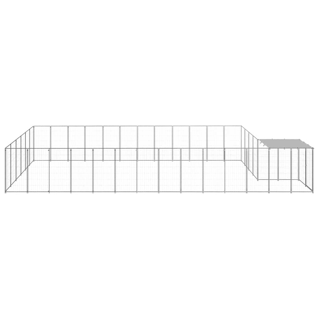 Hundezwinger Schwarz 4,84 m² Stahl