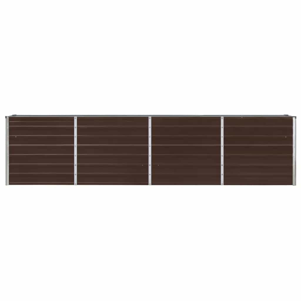 Hochbeet Braun 160 x 80 x 77 cm Verzinkter Stahl