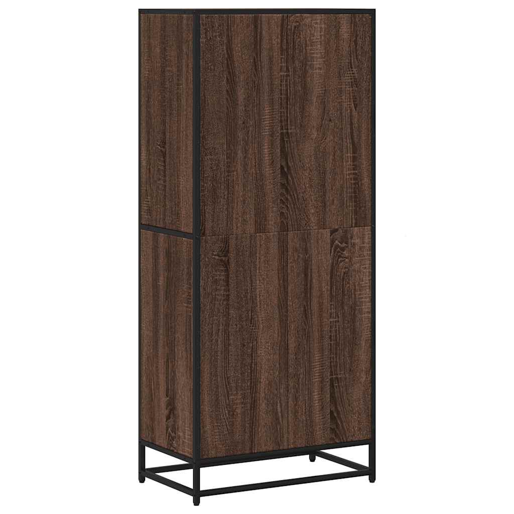 Bücherregal Schwarz 60x35x139 cm Holzwerkstoff