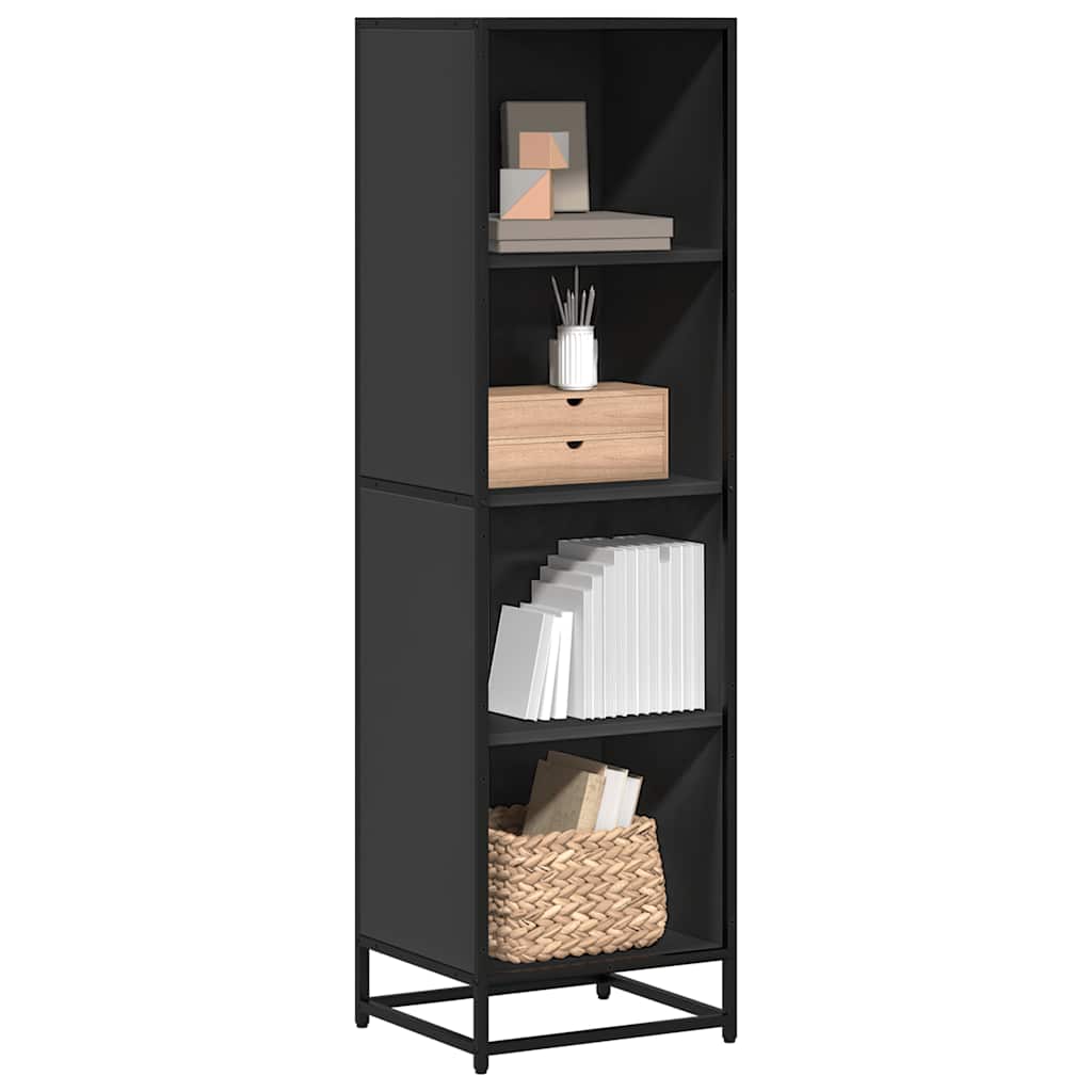 Bücherregal Schwarz 60x35x139 cm Holzwerkstoff
