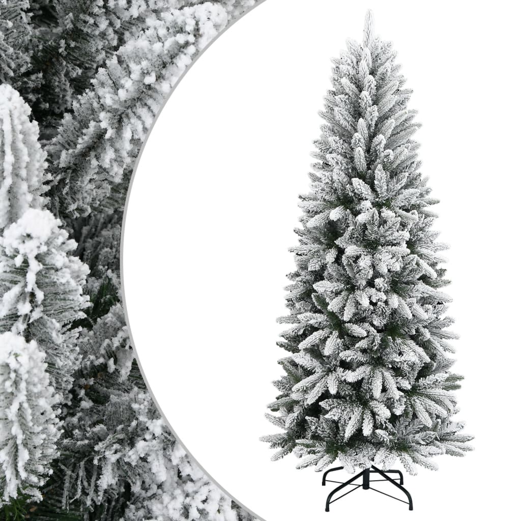 Künstlicher Weihnachtsbaum mit 150 LEDs mit Ständer Weiß 120 cm
