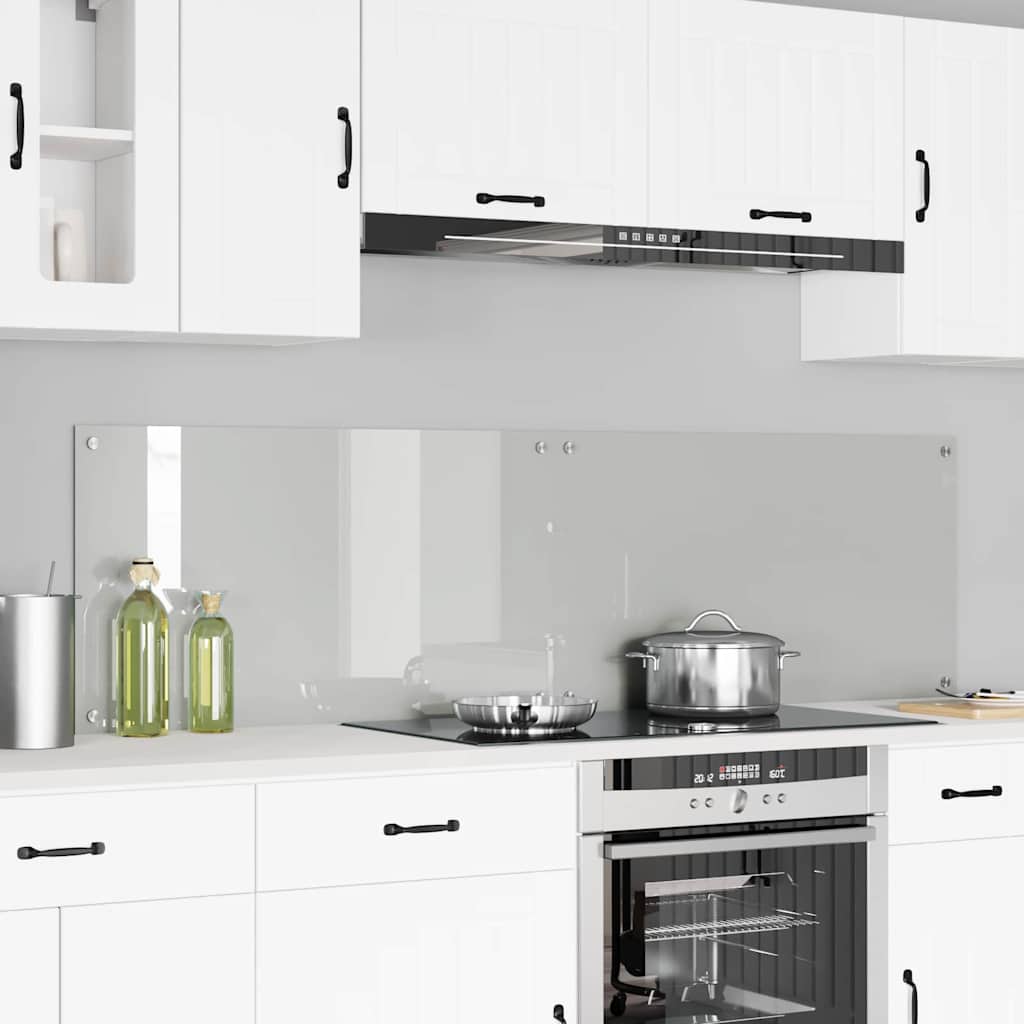 Küchenrückwand 2 pcs Weiß 70 x 40 cm Gehärtetes Glas