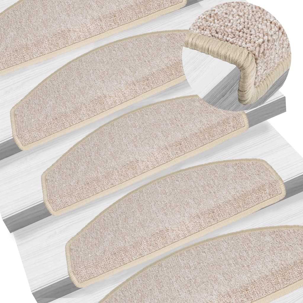 Stufenmatten 15 Stk. 56x17x3 cm Anthrazit Halbrund