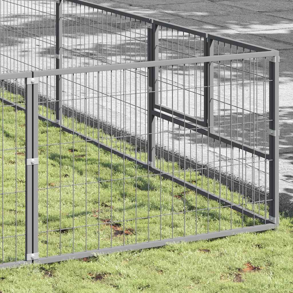 Hundezwinger Schwarz 4 m² Stahl