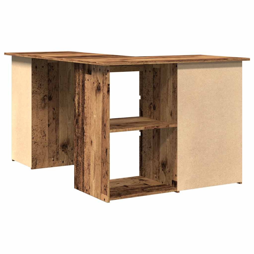Eckschreibtisch Weiß 145x100x76 cm Holzwerkstoff