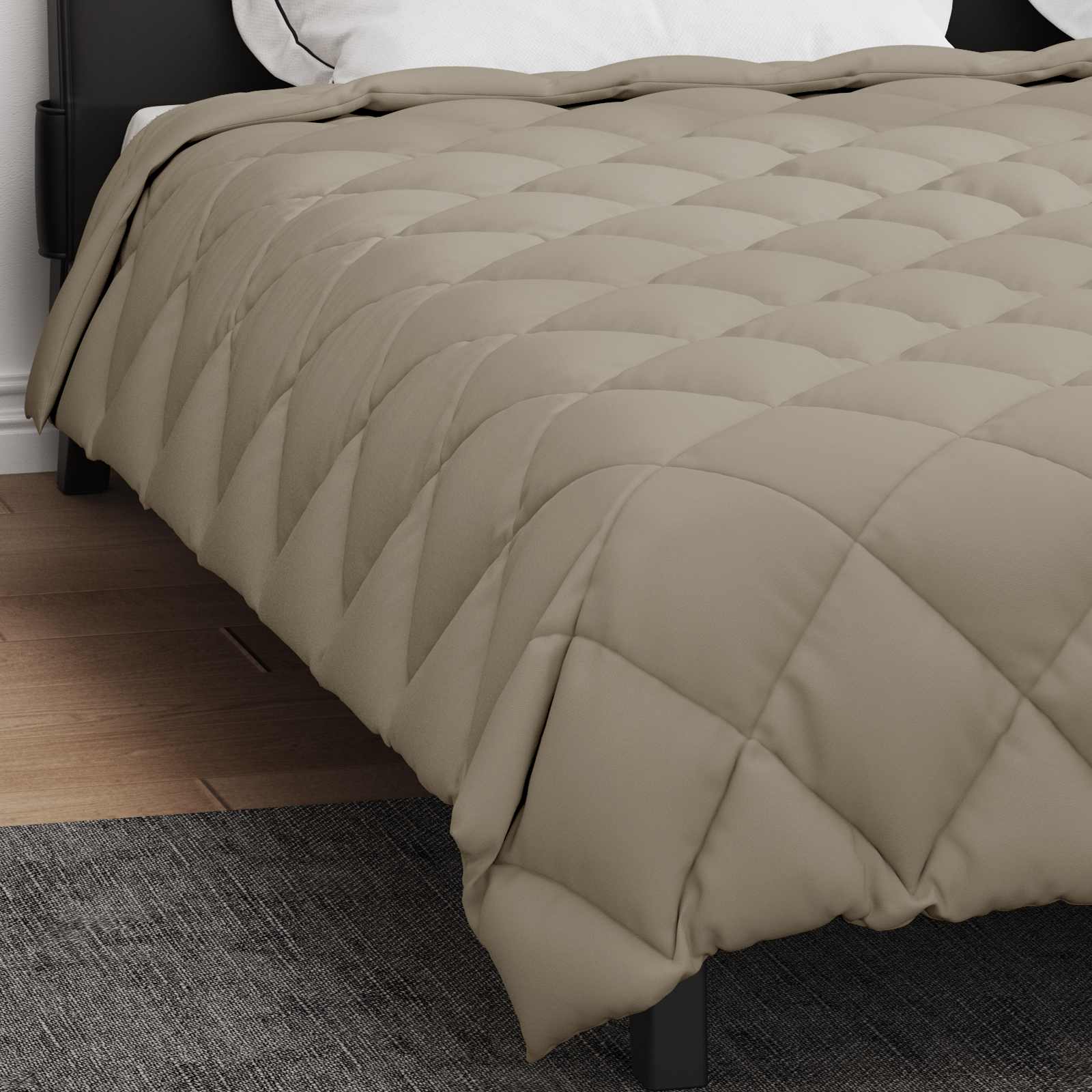 Winterbettdecke Anthrazit 135 x 200 cm Mikrofaser
