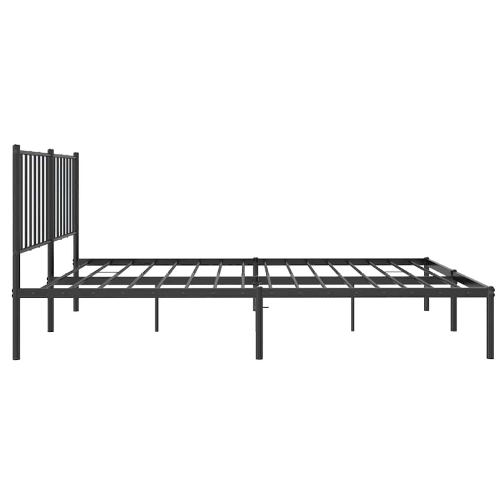 Bettgestell Metall Schwarz 75x190 cm