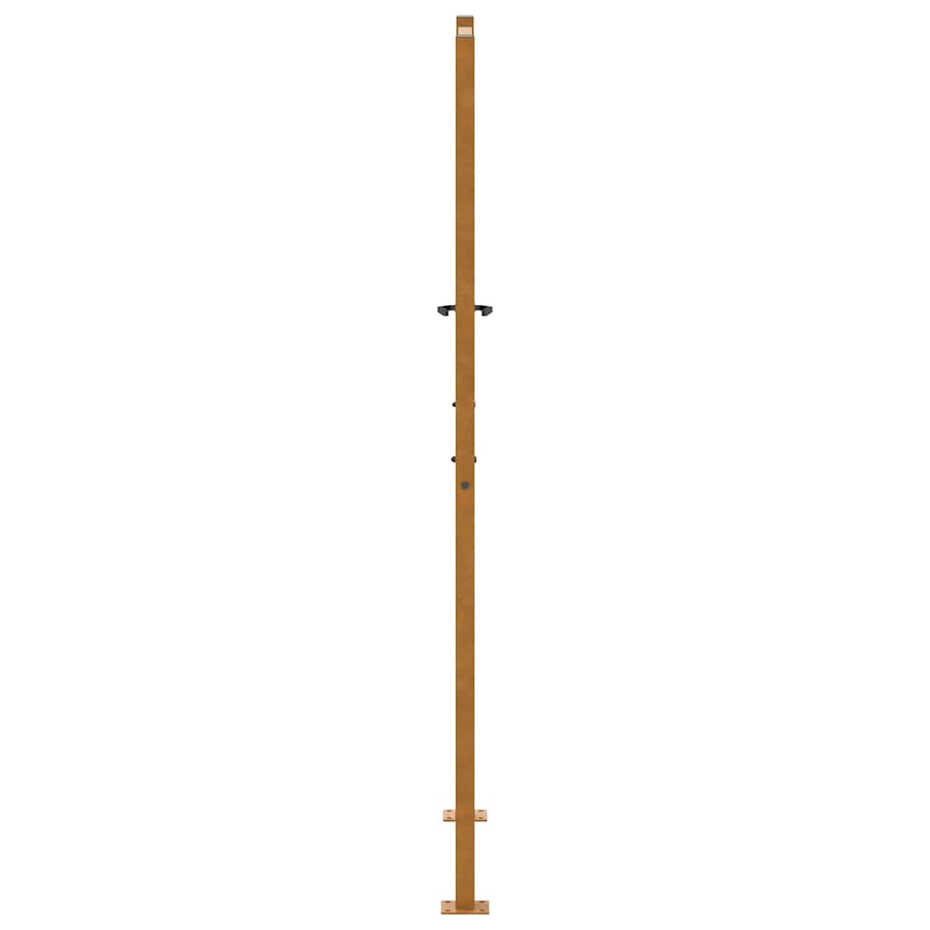 Gartentor Schwarz 100x100 cm Stahl Lichtdesign