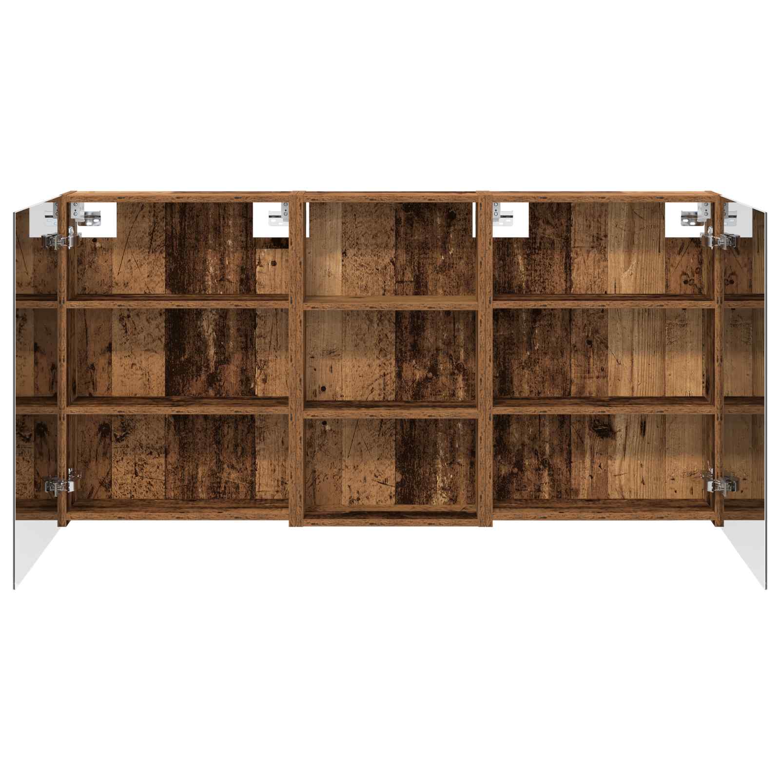 Badezimmerschrank-Set 3 pcs 80 x 10,5 x 50 cm Holzwerkstoff