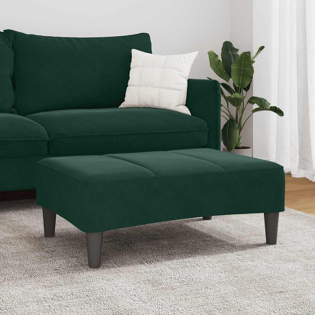 Fußhocker Blau 77x55x31 cm Samt