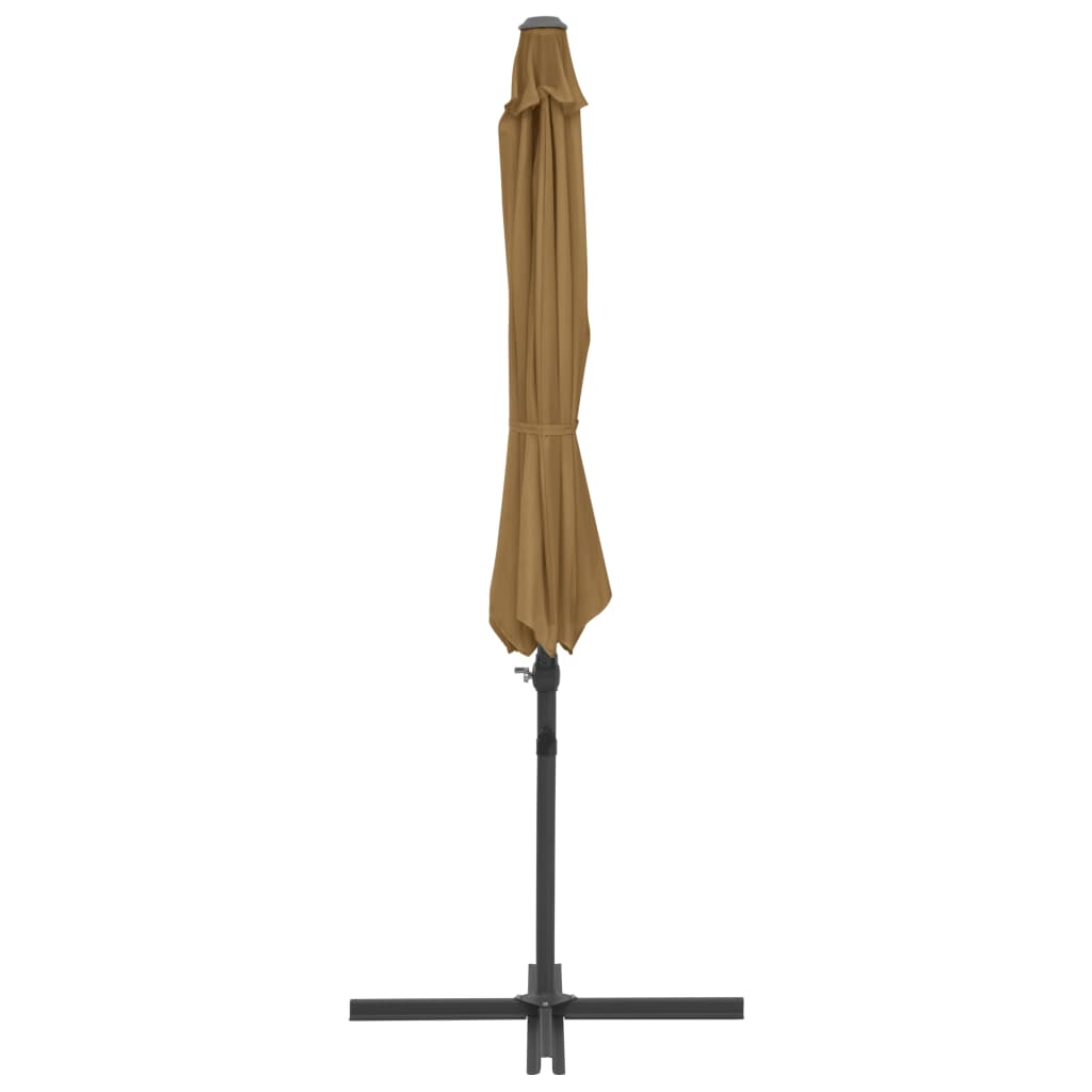 Ampelschirm mit Stahl-Mast 250x250 cm Bordeauxrot