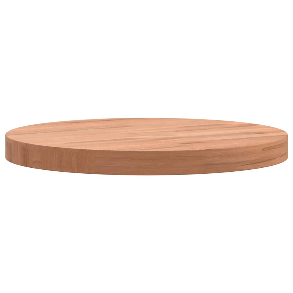 Tischplatte Ø30x1,5 cm Rund Massivholz Buche