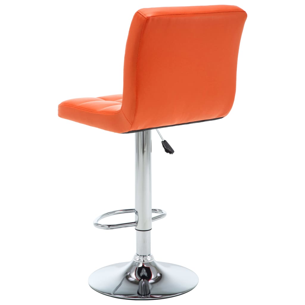 Barhocker 2 Stk. Weinrot Kunstleder