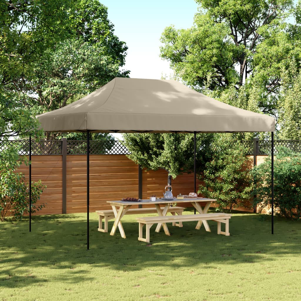 Partyzelt Faltbar Pop-Up Beige 410x279x315 cm