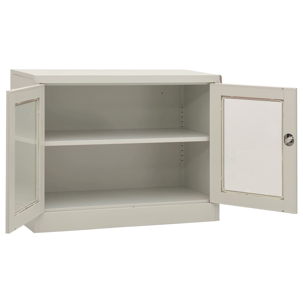 Büroschrank Weiß 90x40x70 cm Stahl