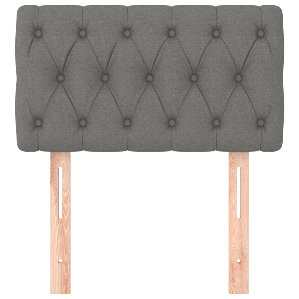 Kopfteil Hellgrau 80x7x118/128 cm Stoff