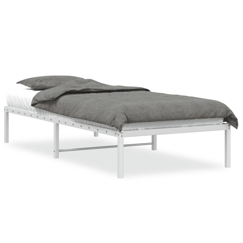 Bettgestell Metall Schwarz 75x190 cm