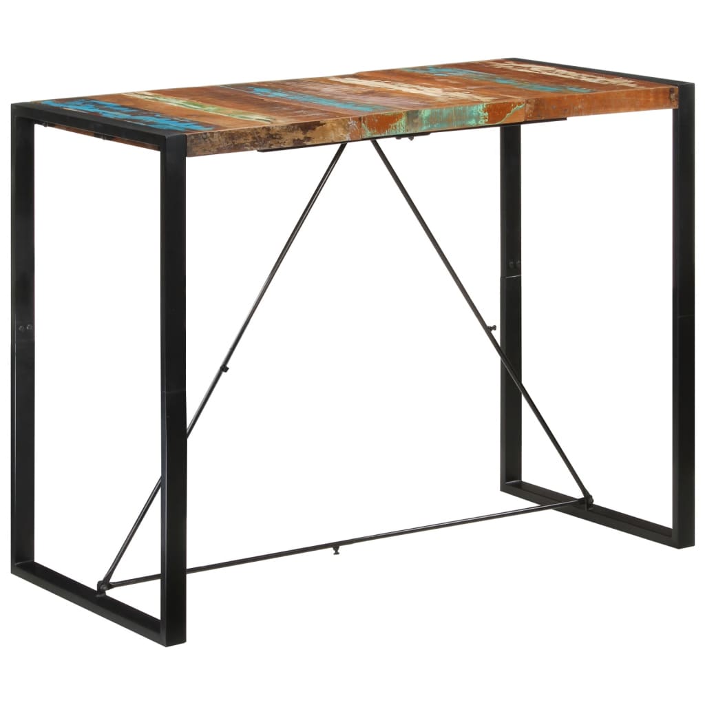 Bartisch 110 x 60 x 110 cm Massivholz Mango