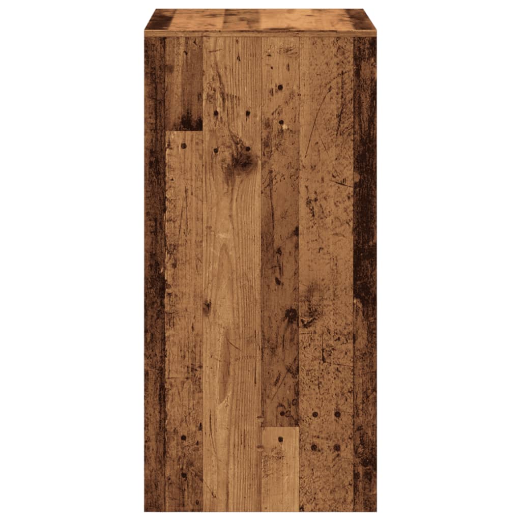 Bartisch Schwarz Eichen-Optik 102 x 50 x 103,5 cm Holzwerkstoff