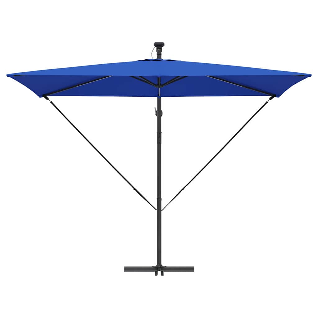 Sonnenschirm Sand 294 x 200 x 270 cm Polyester und Aluminium