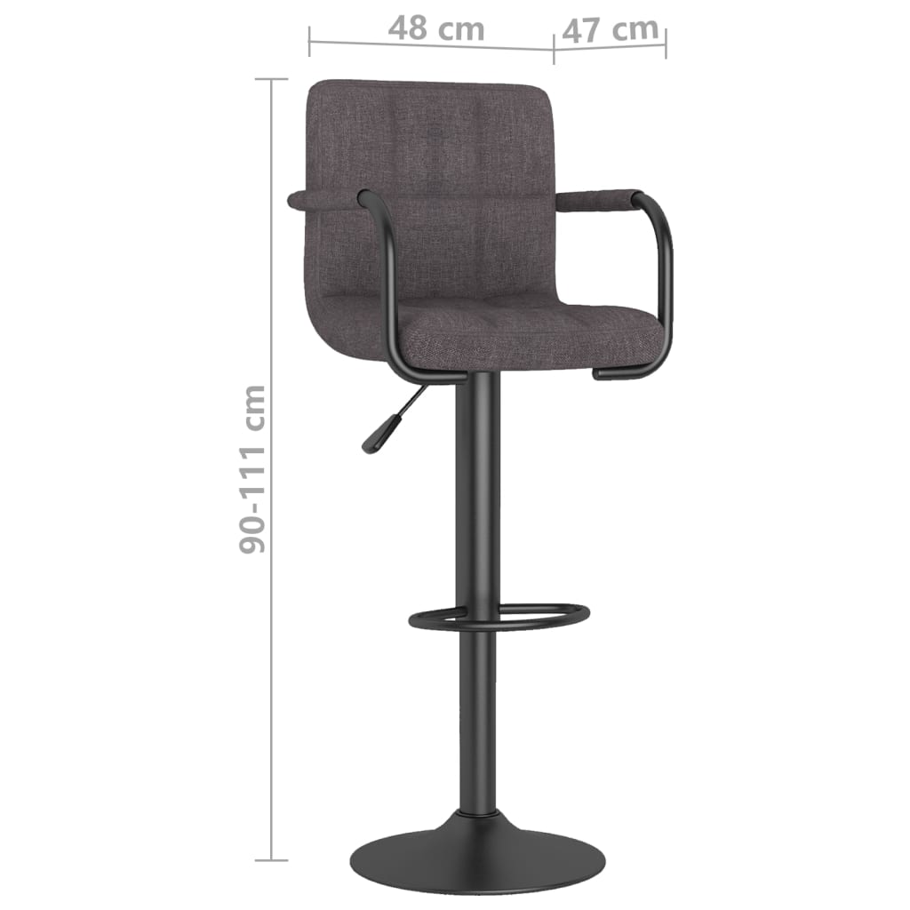 Barhocker Blau Stoff