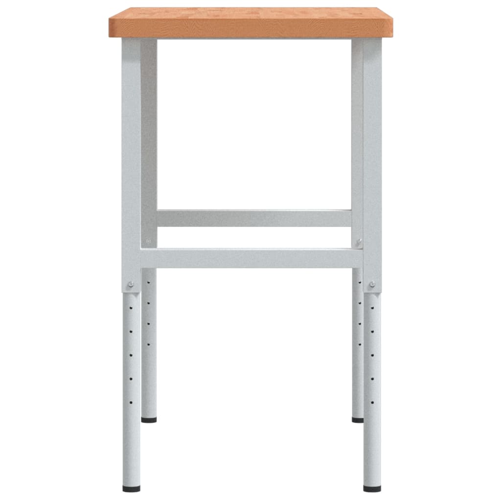 Werkbank 100x60x(71,5-98) cm Massivholz Buche Rechteckig