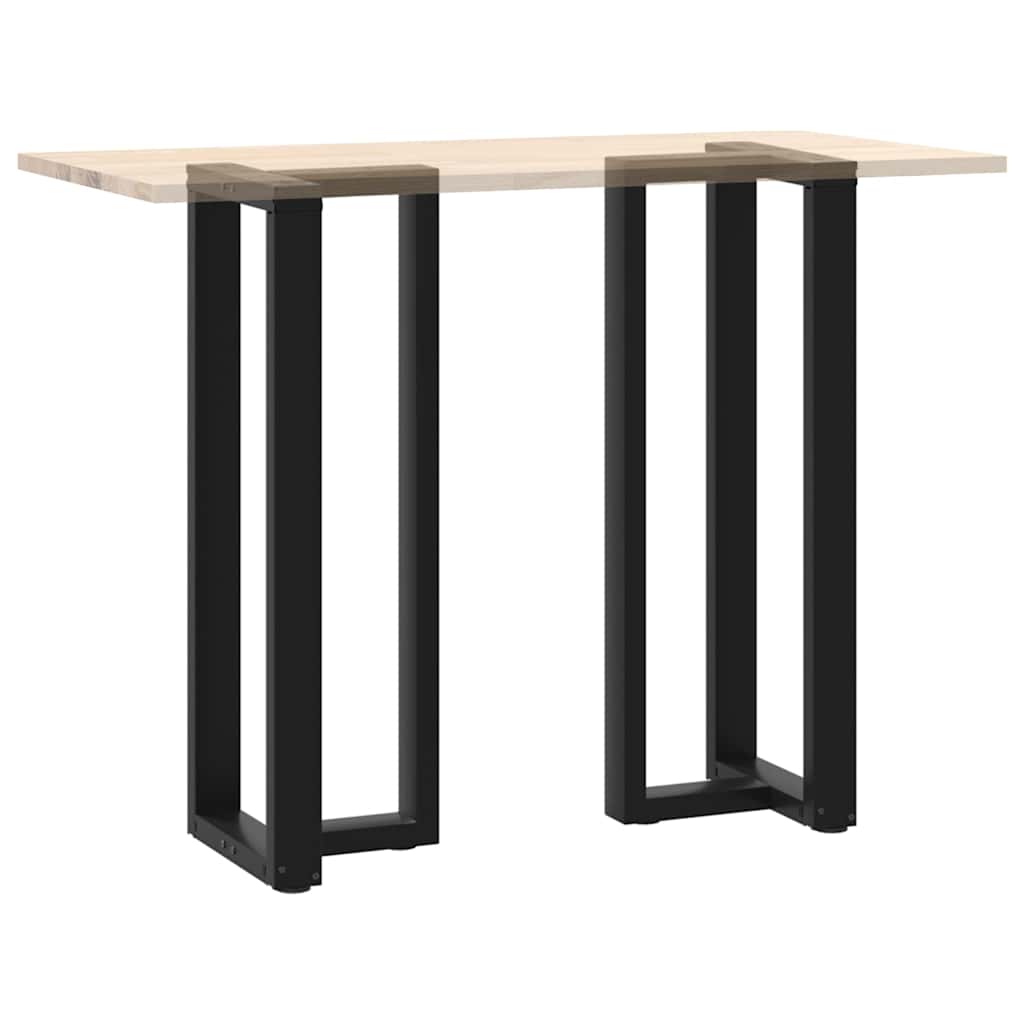 Couchtischbeine T-Form 2 Stk. Schwarz 30x25x(30-31) cm Stahl